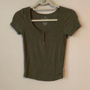 olive green tee
